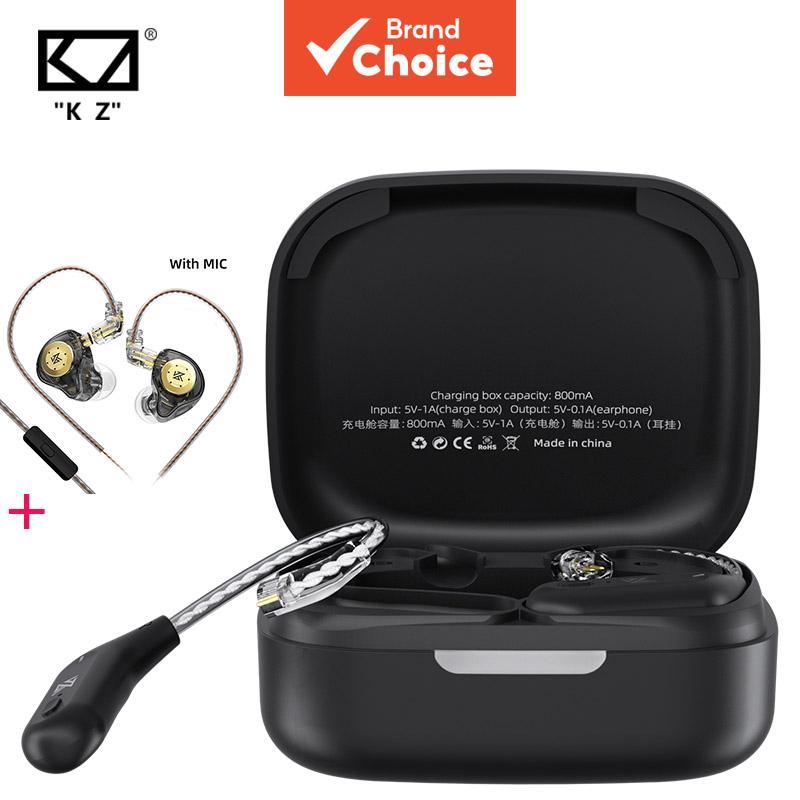 KZ AZ09 +KZ EDX PRO สายอัพเกรดไร้สาย Bluetooth 5.2 ไร้สาย HIFI พร้อมเคสชาร์จ