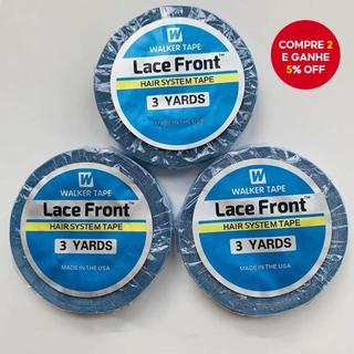 Fita Adesiva Dupla Face Para Peruca Frontal De Renda Azul /