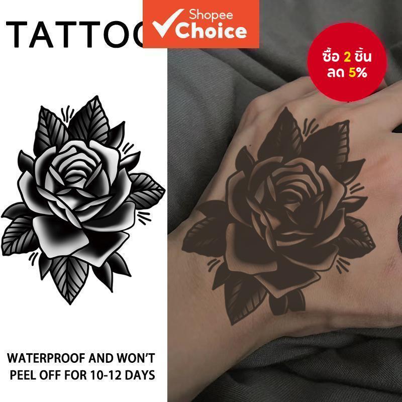 Rose Gothic Tattoo กันน้ําสมุนไพร Body Art Matte Finish สําหรับมือแขนขา