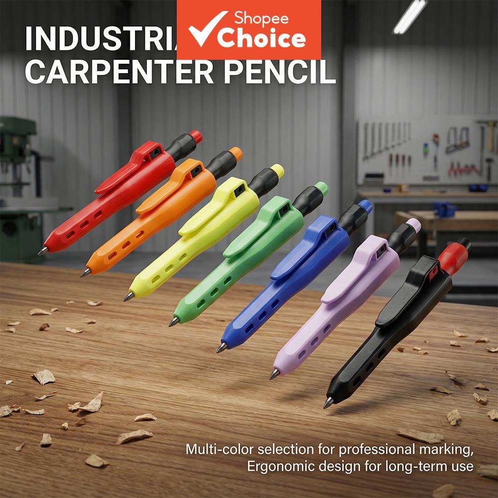 ช่างไม้ดินสอ 1 ชิ้น 2.8 มิลลิเมตร Solid Deep Hole Marker ปากกาในตัว Sharpener Professional งานไม้ Sciber เครื่องมือ