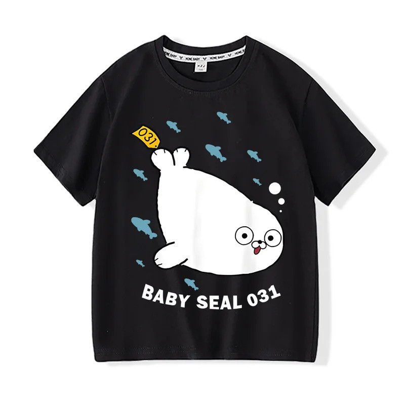 [มีสินค้า] เสื้อยืด Sealook รุ่นใหม่ปี 2026 ลายการ์ตูน พิมพ์ลายคุณภาพสูง ผ้าฝ้าย 100% เสื้อยืดคอกลม 