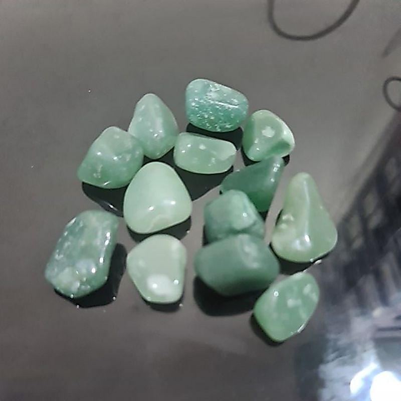 Green Aventurine Tumbled แพ็ก 100 กรัม