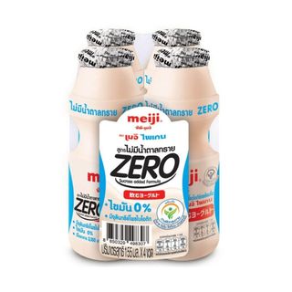 เมจิ ไพเก้นนมเปรี้ยวไม่เติมน้ำตาลทราย Meiji Paigen Drinking Yoghurt Zero 330ml. Pack4