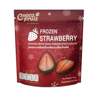 ช็อกโกฟรุซ สตรอเบอร์รี่แช่แข็งเคลือบรสช็อกโกแลต Choco Fruiz Strawberry Coated Chocolate 60g.