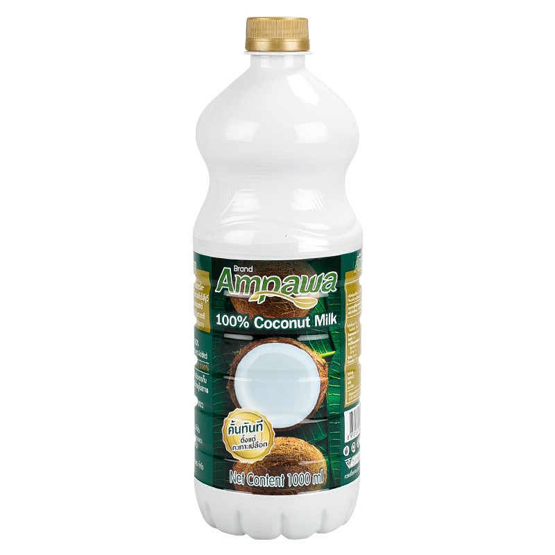 อัมพวากะทิยูเอชที 1000มล. Ampawa Coconut Milk 1000ml. [หมายเลขบาร์โค้ด 8850161166143 ]