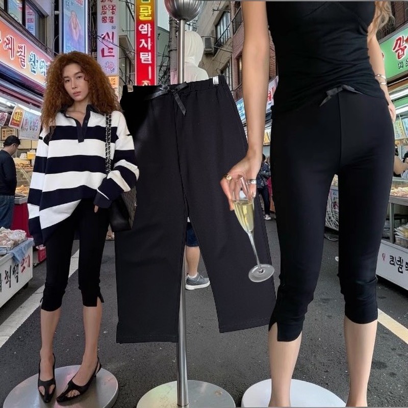 กางเกงคาปรีโบ BOW CAPRI PANTS  ทรงสวยมาก