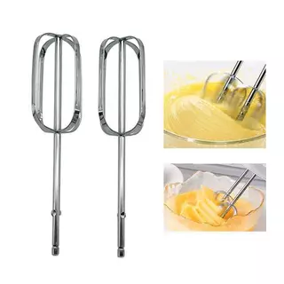 Alittlese ทนทานสแตนเลสผสมมือสิ่งที่แนบมา 2 Beaters ไฟฟ้า Whisk อุปกรณ์เสริมสําหรับครีมไข่ผสมห้องครัว TH