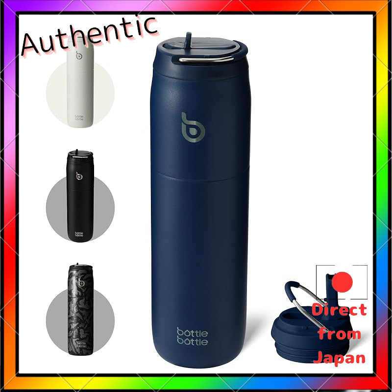 BOTTLE BOTTLE Insulated Stainless Steel Water Bottle with Straw Lid and Handle, Vacuum Double-Wall T
