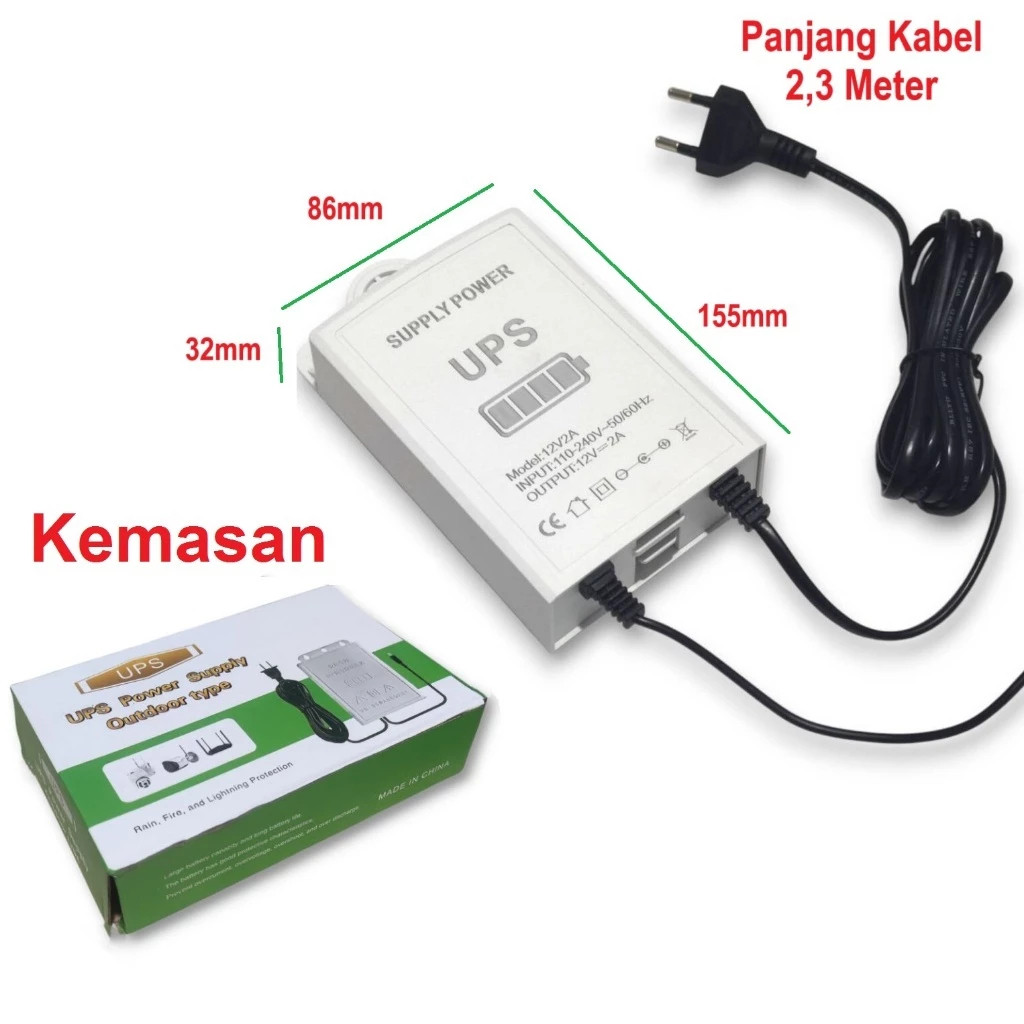 กล้องวงจรปิด UPS / Wifi UPS / UPS 12V2A โมเด็ม UPS ขนาดเล็ก กล้องวงจรปิด เราเตอร์สํารอง ลิเธียม