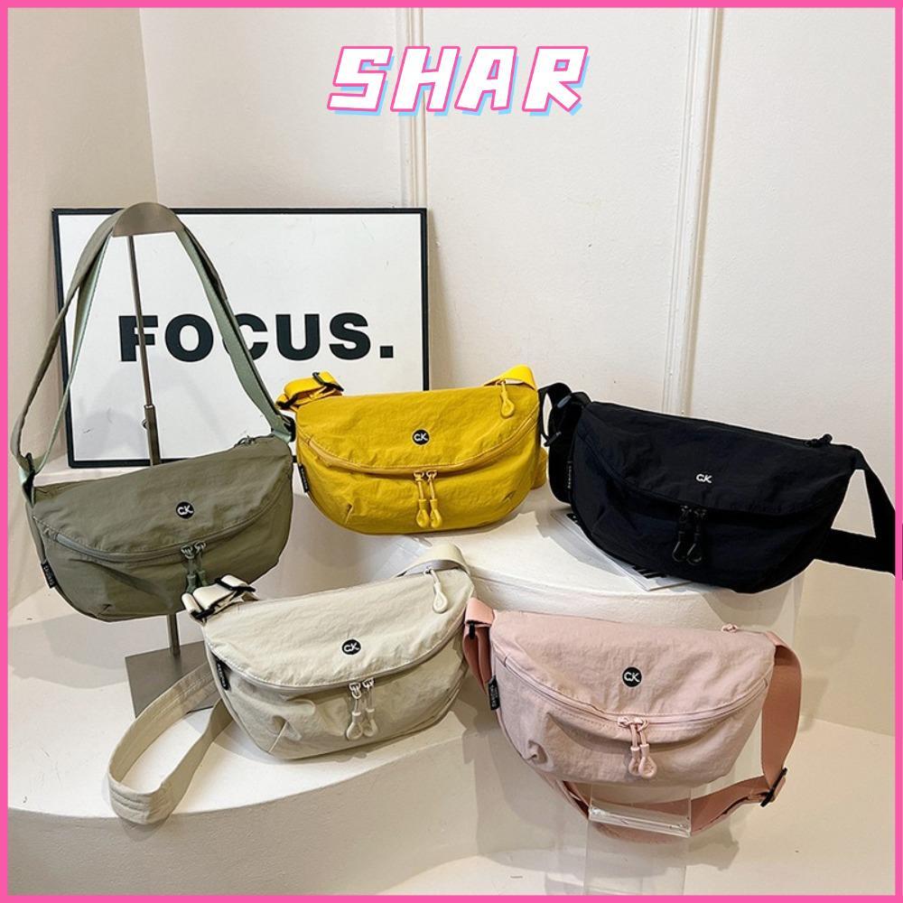 SHAR กระเป๋าสะพายไหล่ผู้หญิง,กระเป๋าสะพายข้างอเนกประสงค์เรียบง่ายแบบใช้ซ้ําได้,น้ําหนักเบาสายรัดปรับได้กระเป๋าถือความจุขนาดใหญ่