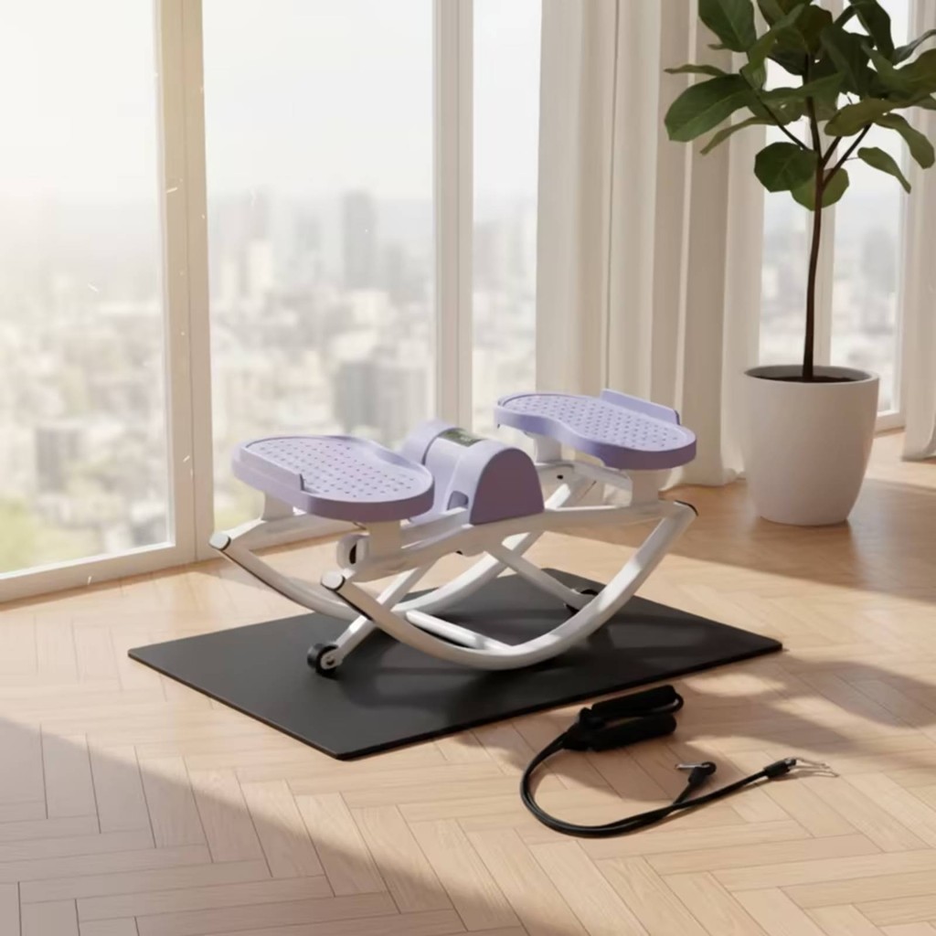 Swing Stepper สายความต้านทาน Mini Stepper Step เครื่องออกกําลังกายจอแสดงผลคอนโซลเหยียบออกกําลังกาย T