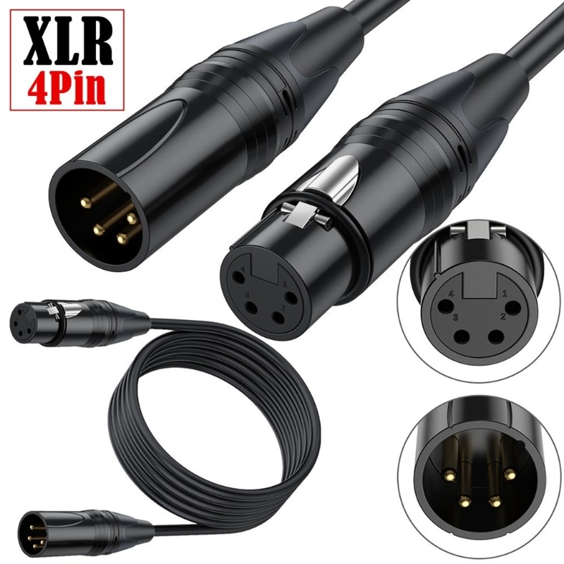 WU สายไฟ 4 พินชายหญิงสําหรับ VL150 VL200 VL300 ไฟ LED