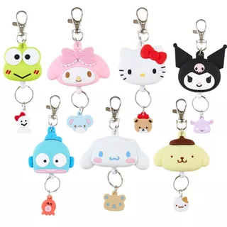 🇯🇵 พวงกุญแจยาง ลาย Sanrio สินค้านำเขเาจากญี่ปุ่นแท้ มีสลิงดึงยืดไปไขกุญแจได้ หรือเอาไว้ห้อยบัตรได้💜