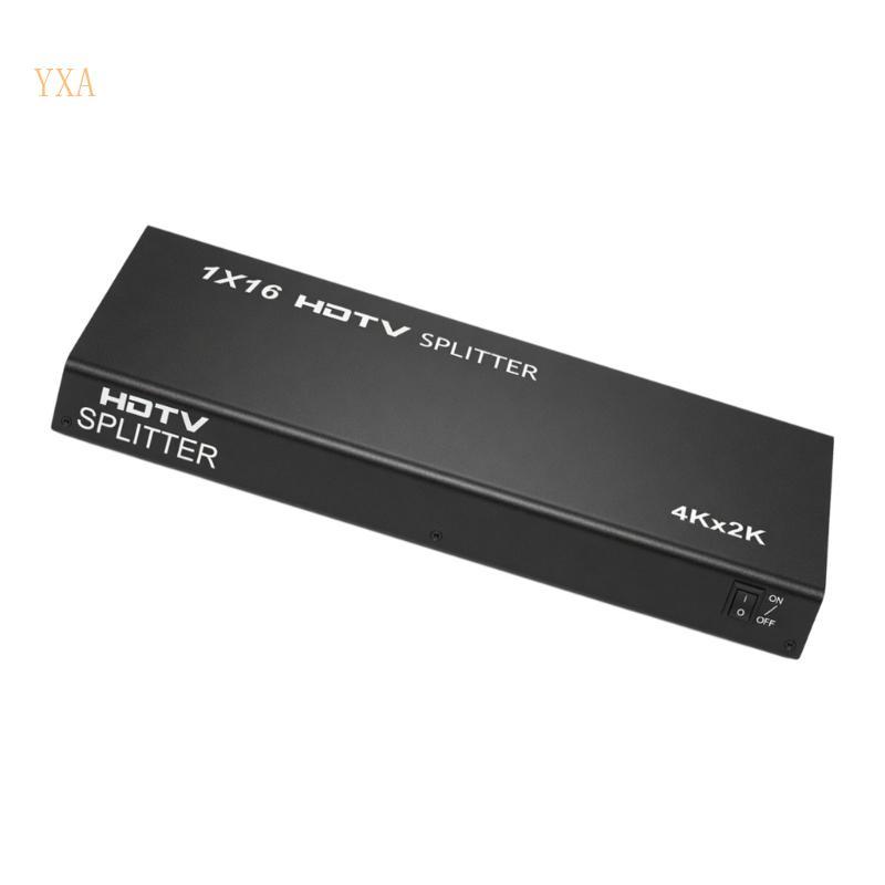 YXA Professional 4K 2K HDTV Splitter 1 In 16 Out Video Split Duplicator สําหรับจอแสดงผลพร้อมกันบนทีว
