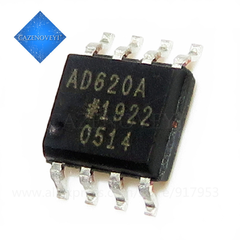 ชิป AD620ARZ AD620AR AD620 SOP-8 5 ชิ้น