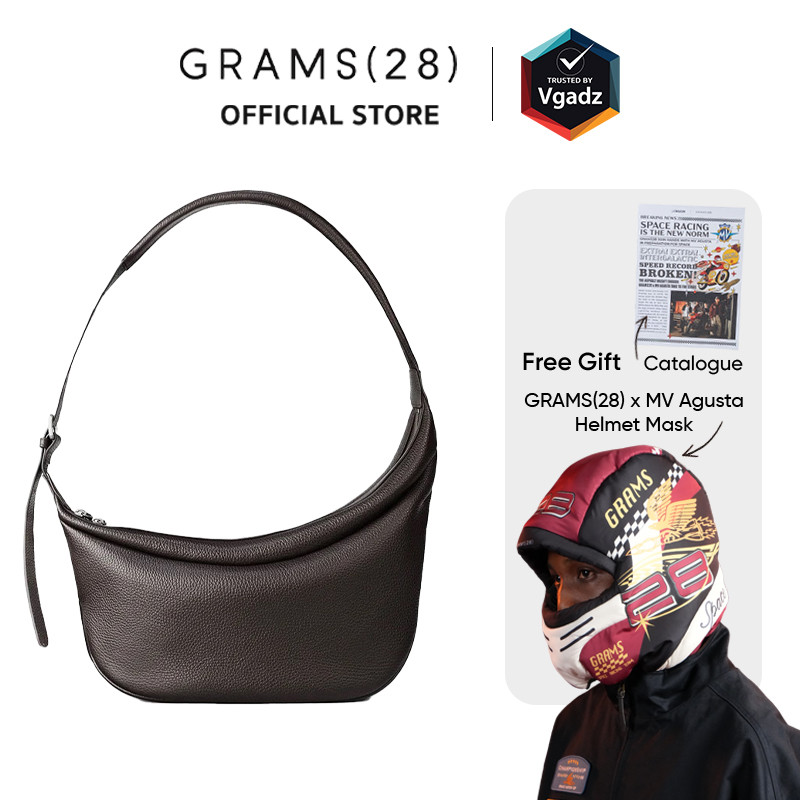 GRAMS(28) x MV Agusta กระเป๋าสะพายข้าง รุ่น 192 Essential Half Moon Bag