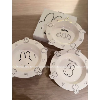 จาน จานเซรามิก insจานmiffy 3D พร้อมส่ง！！！