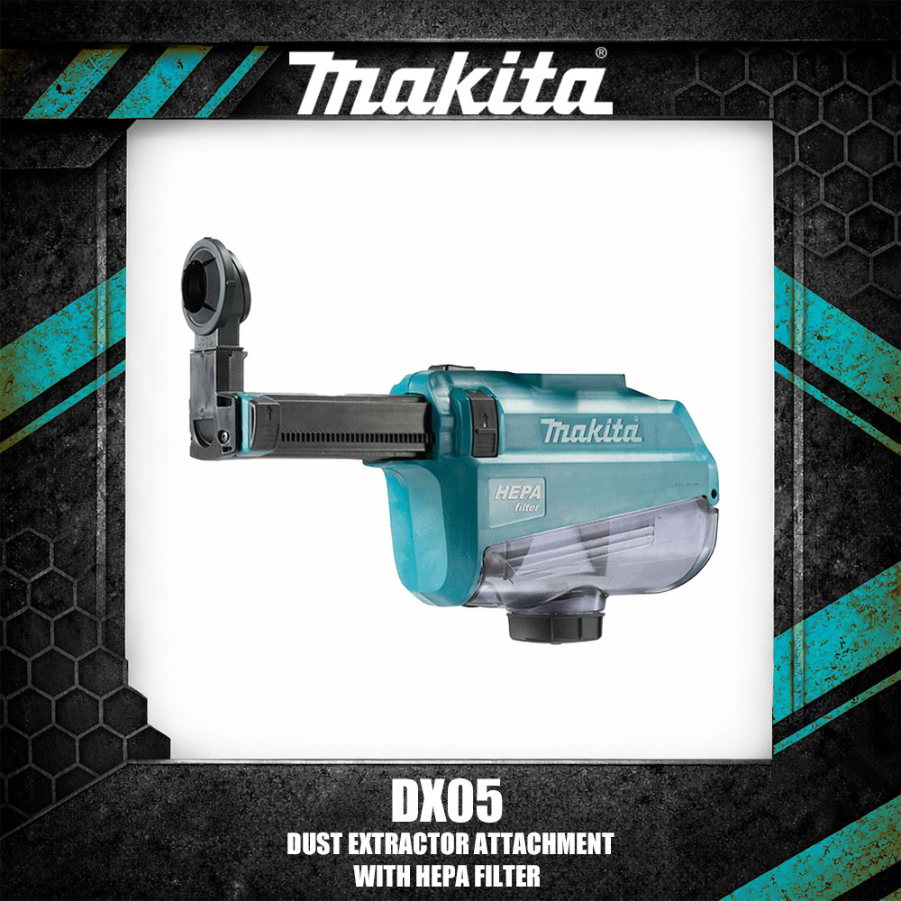 Makita DX05/DX06/DX08/DX10 อุปกรณ์ยึดเกาะฝุ่นพร้อมตัวกรอง HEPA