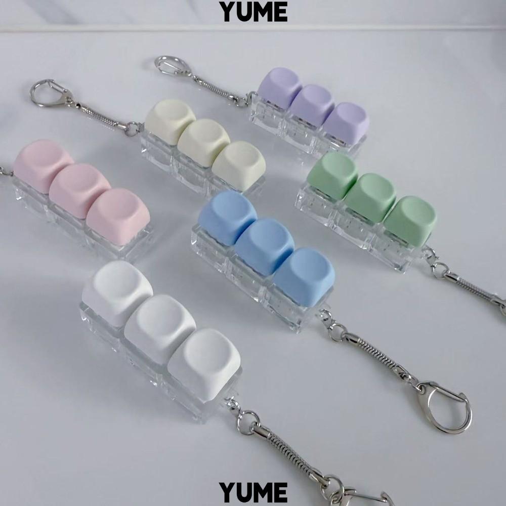 YUMEIYU คีย์บอร์ดนิ้ว, Gadget 3/9 คีย์พวงกุญแจปุ่มกด,ผ่อนคลายความเครียดบรรเทาปุ่มกุญแจผ่านเวลาของเล่นบีบอัดผู้ใหญ่