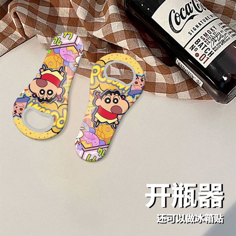 POOOW小新开瓶器高颜值冰箱贴可爱汽水啤酒起子创意磁吸便携式Creative bottle opener, refrigerator, magnetic suction beer opener, c