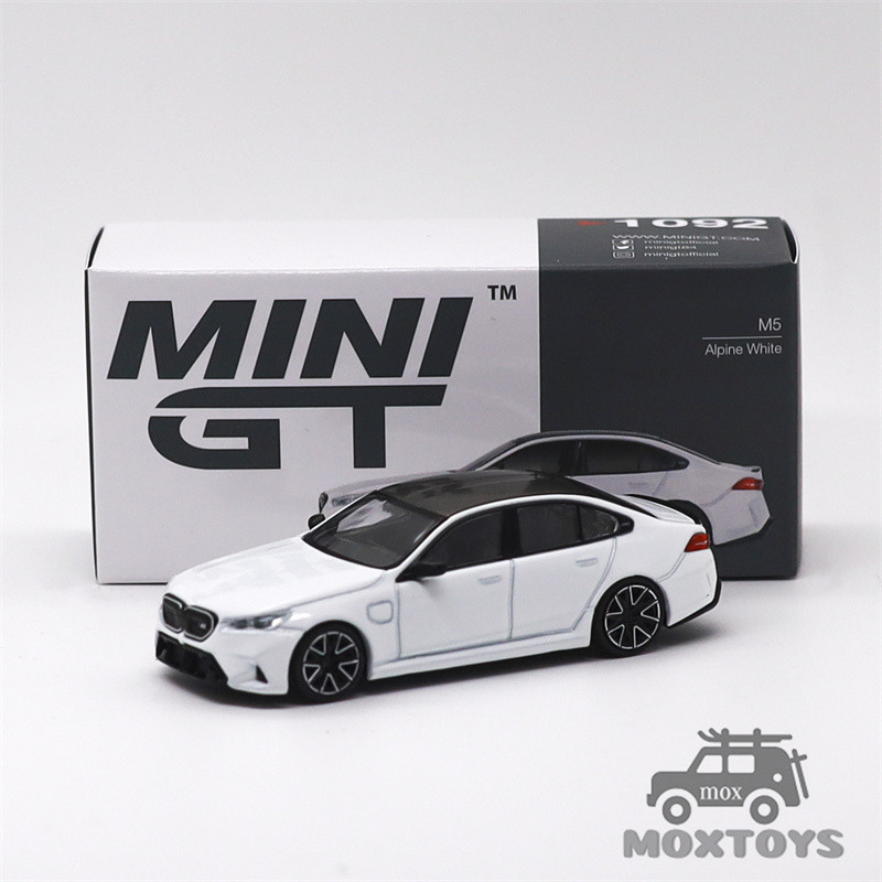 MINI GT 1:64 M5 Alpine White รถโมเดลDiecast