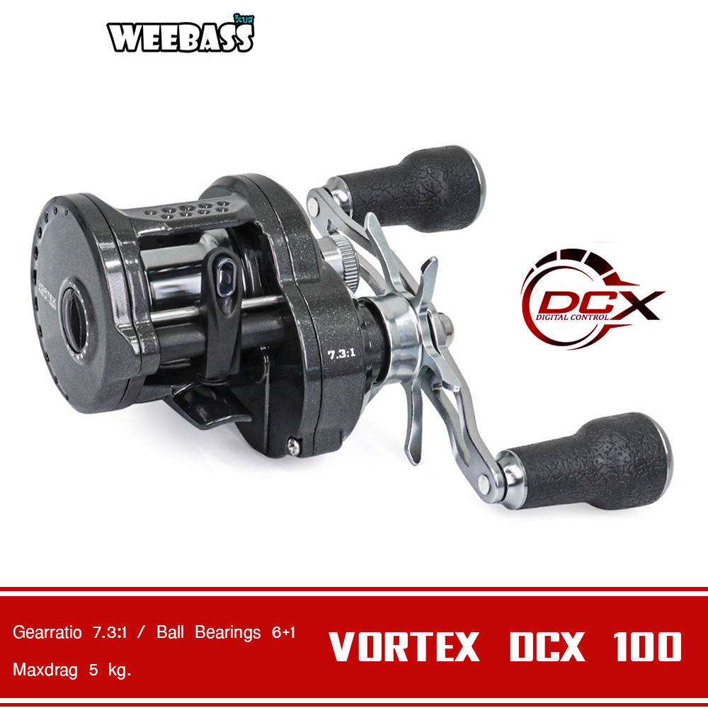 WEEBASS รอก - รุ่น VORTEX DCX 100-101 รอกเบทหยดน้ำ รอกเบทกลม