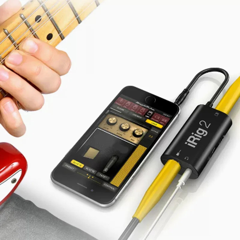 ปรับออกแบบได้ IRig2 Guitar Bass Audio Interface Converter อุปกรณ์ดนตรี