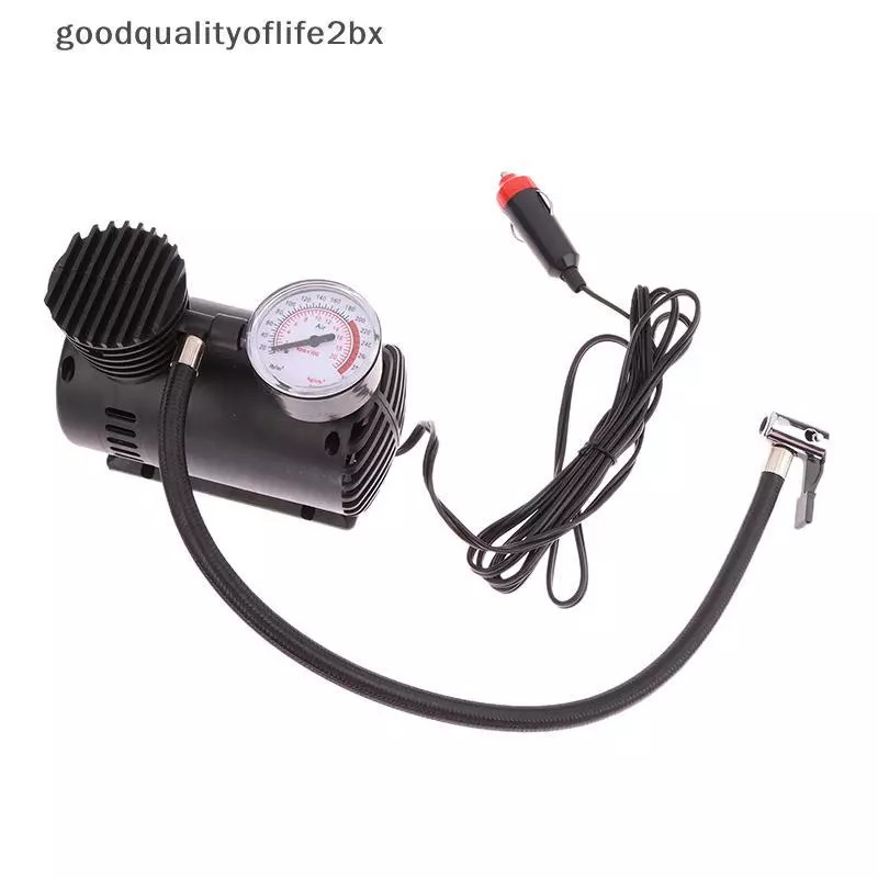 [ใหม่] แบบพกพา 12V 300psi Mini Airpressor ปั๊มยาง Tyre Inflator 15LPM Quily Inflatable รถ Tyre Inflator ชุดปั๊มอัตโนมัติ [TH]