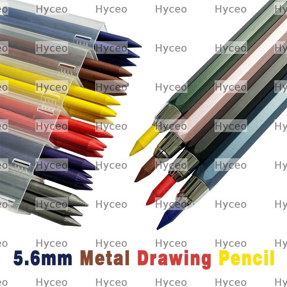 HYCEO ดินสอกล,วาดเขียนเครื่องมือ 2B/4B/6B/8B ดินสอเติมดินสออัตโนมัติ, Creative 5.6 มม. Sketch Comics