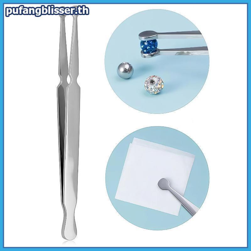 PUSER สแตนเลสคีมเจาะ Clamp เครื่องมือ Lip เล็บต่างหูเจาะคลิปเปิดปิดหูจมูก Septum Body Piercing เครื่องมือ