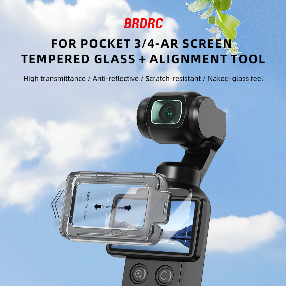 สําหรับ DJI OSMO POCKET 4/3 AR หน้าจอฟิล์มนิรภัยเคลือบสิ่งประดิษฐ์ฟิล์มป้องกันอุปกรณ์เสริมกันฝุ่น