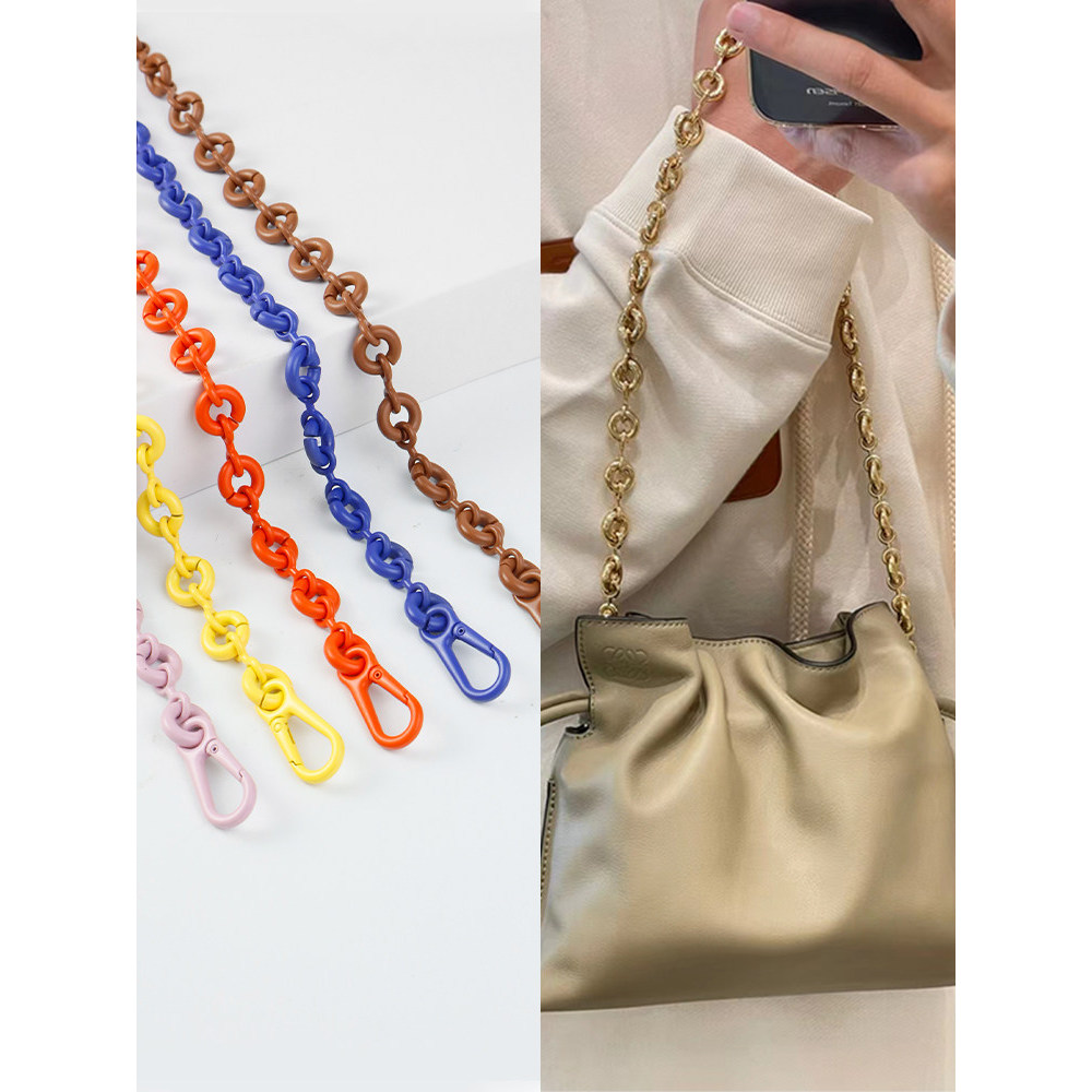 เหมาะสําหรับ Loewe Bag Chain Replacement Puzzle Geometric Bag Chain Shoulder Strap Loewe Donut Bag S