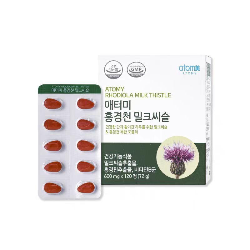 ขายร้อนเกาหลี atomy Joint สุขภาพป้องกัน atomy atomy Care.Liver เม็ดตับสมบัติเม็ด Rhodiola Milk Thist