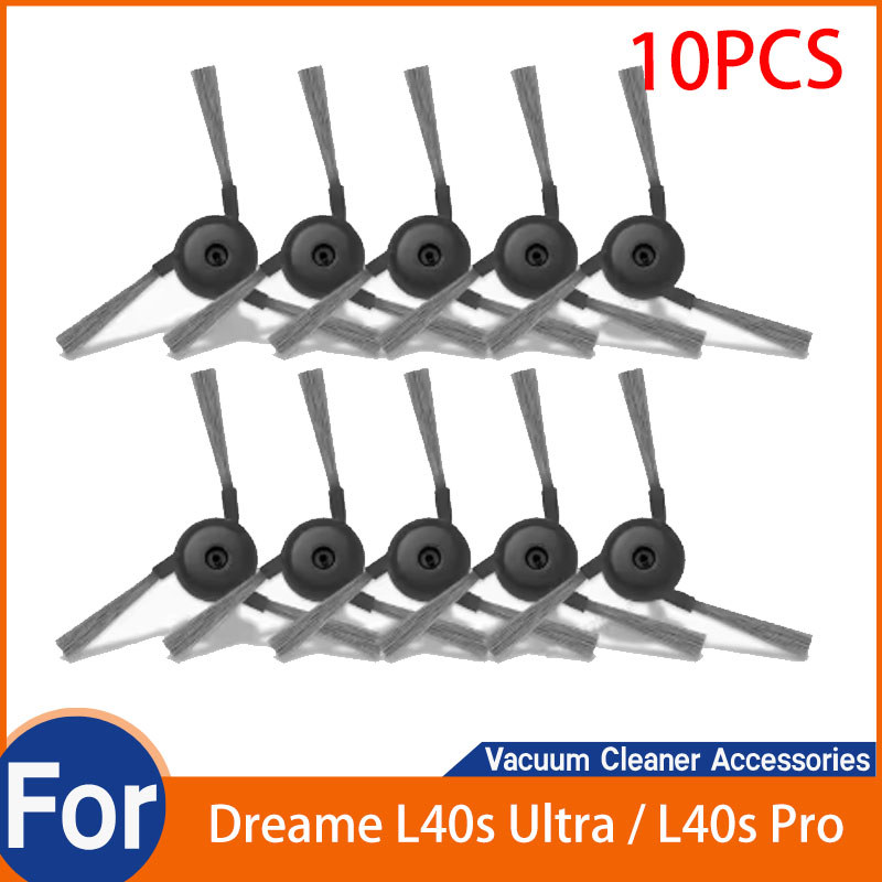สําหรับ Dreame L40s Ultra / L40s Pro Ultra เครื่องดูดฝุ่นอุปกรณ์เสริมแปรงด้านข้างอะไหล่ (10 แปรงด้าน