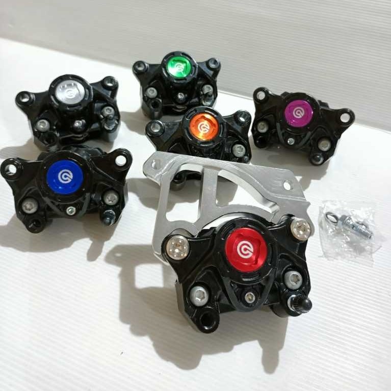 เหรียญ Bmb สูตร 2 ลูกสูบ แพ็คเกจคาลิปเปอร์ + แผ่น 2p 260 มม. ขายึดคาลิปเปอร์สากลสําหรับ Beat, Scoopy