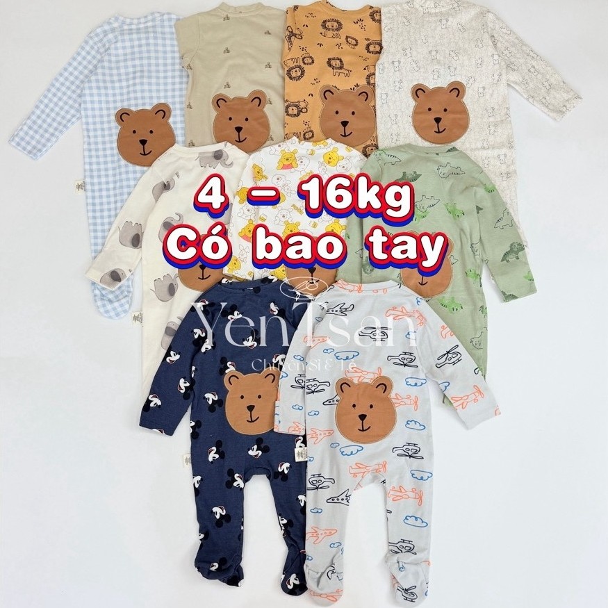 Link 2 Infant Body sleepsuit พร้อมถุงมือสําหรับเด็กชายและเด็กหญิง ซิป 2 ทาง พร้อมถุงเท้า 3m 12m 24m,