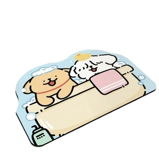 COD พรมปูพื้น แผ่นรองห้องน้ำ 40*60cm รูปแบบการ์ตูนน่ารัก ไดอะตอม ซึมซับน้ำดี แห้งไว กันลื่น สำหรับตกแต่งบ้าน