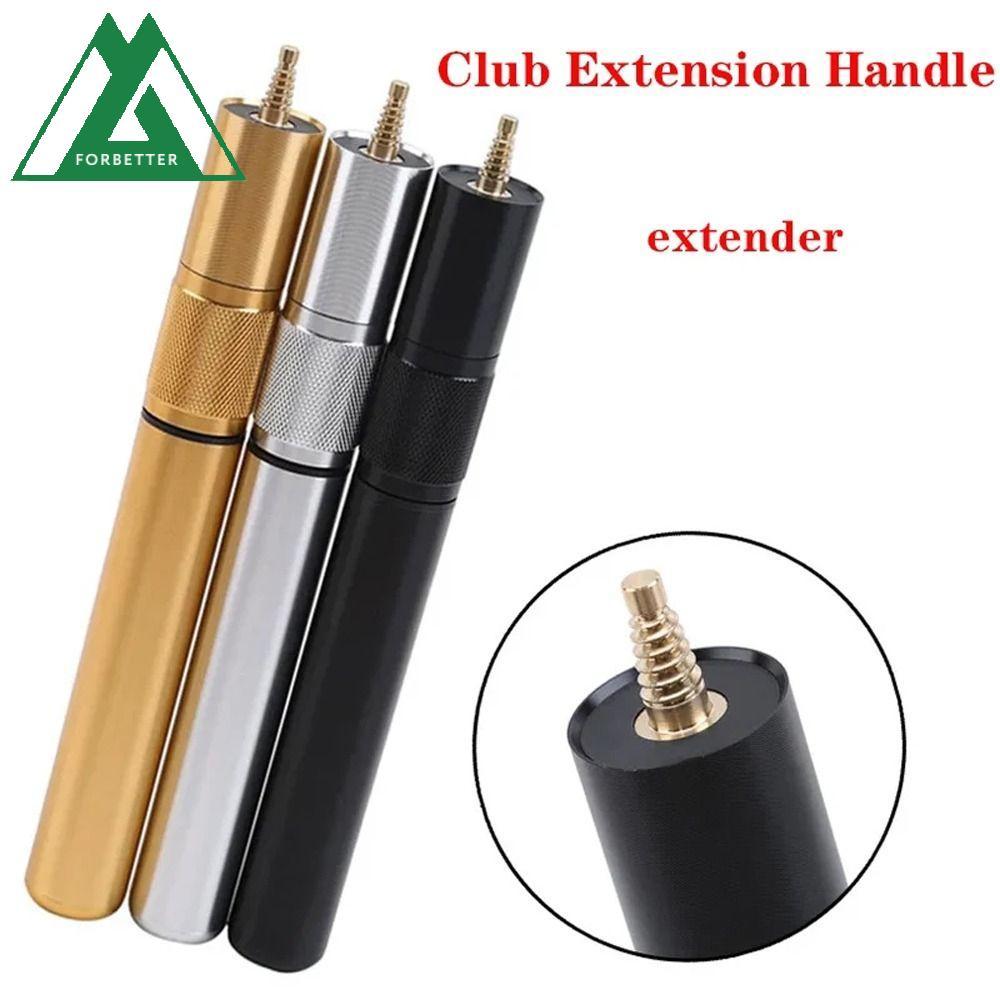 FORBETTER บิลเลียด Extender, ไม้ขยายสระว่ายน้ําแบบยืดไสลด์แบบปรับได้, ก้นทนทาน Rod 9 นิ้วอลูมิเนียมสนุ๊กเกอร์ Cue Extension อุปกรณ์กีฬา