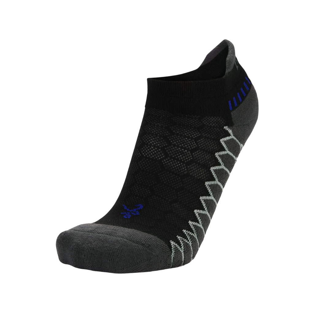 Balega Men Silver No Show Sock Carbon