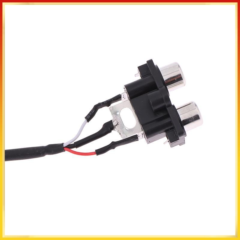 สายสัญญาณเสียง30ซม. 2 RCA ไปยัง XH2.54MM-3PIN ช่องเสียบอินพุตเสียงส่วนต่อประสานสัญญาณเสียงสำหรับแผงเครื่องขยายเสียง