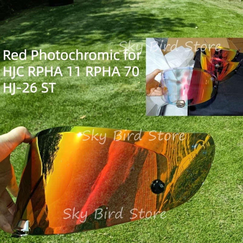 Motorcyle หมวกกันน็อค Photochromic Visor สําหรับ HJ-26 ST RPHA 11 RPHA 70 โล่แก้วเลนส์ Cascos Para M