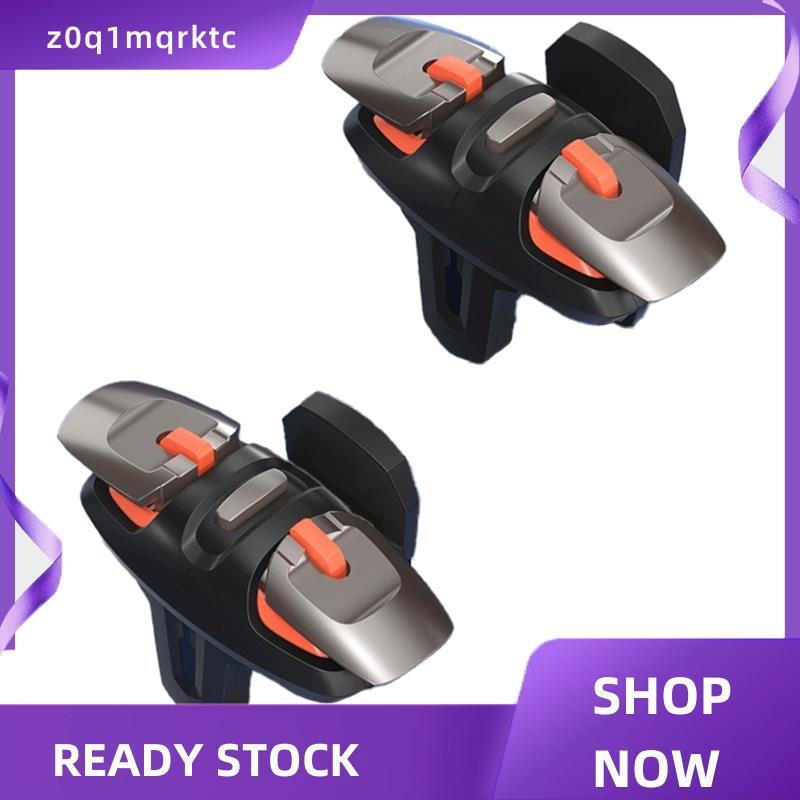 z0q1mqrktc Alloy นิ้วโทรศัพท์มือถือเกม Trigger 1 คู่ 4/6 สําหรับ Aim L1 R1 ปุ่มคีย์สําหรับ Gamepad C