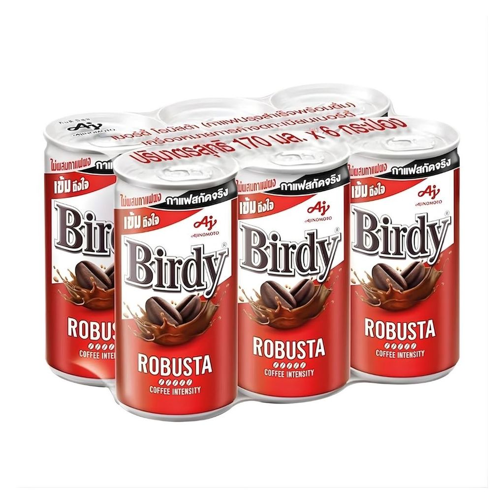 เบอร์ดี้ โรบัสต้าพร้อมดื่ม Birdy Robusta RTD 170ml. Pack6