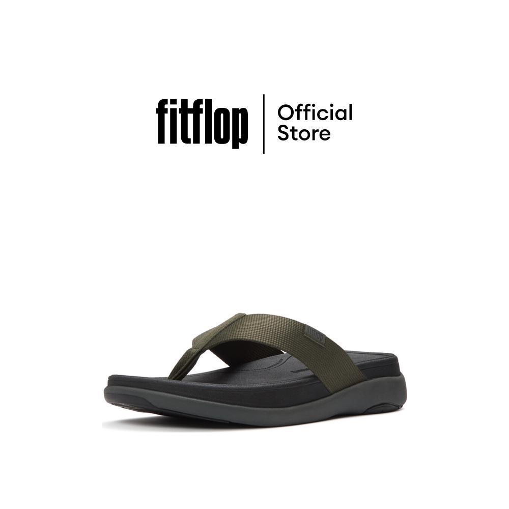 FITFLOP F-MODE GO TEXTURED-WEBBING T/P รองเท้าแตะแบบหูหนีบผู้ชาย รุ่น A1W-B77 สี GREEN