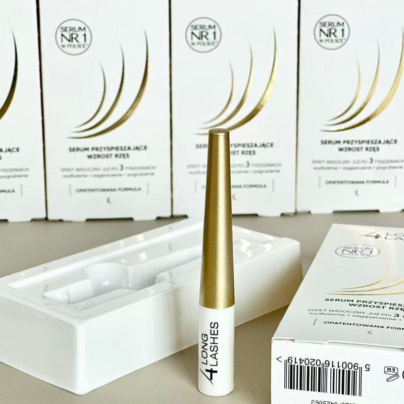 Polish การซื้อในท้องถิ่น 4L Long Lashes Eyelash Growth Serum Eyebrow Hairline 6-9t