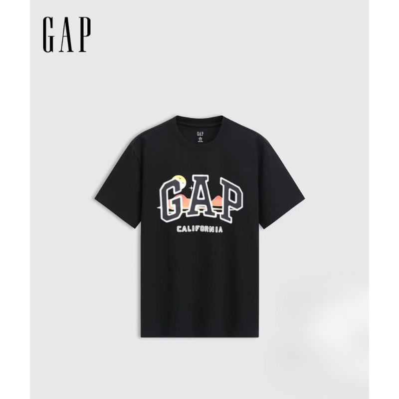 Gpa ผู้ชายและผู้หญิงฤดูร้อน Edition พิมพ์โลโก้ผ้าฝ้ายรอบคอแขนสั้นเสื้อยืดหลวมด้านบน