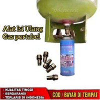 Alat Isi Ulang Gas Kaleng Portable Refil Gas Kaleng Portable Simple Botol Robinson Simple