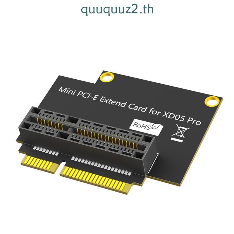 Quu มุมขวา Mini PCIE อะแดปเตอร์เสียงสําหรับ XD05 ประหยัดพื้นที่ตัวเชื่อมต่อ