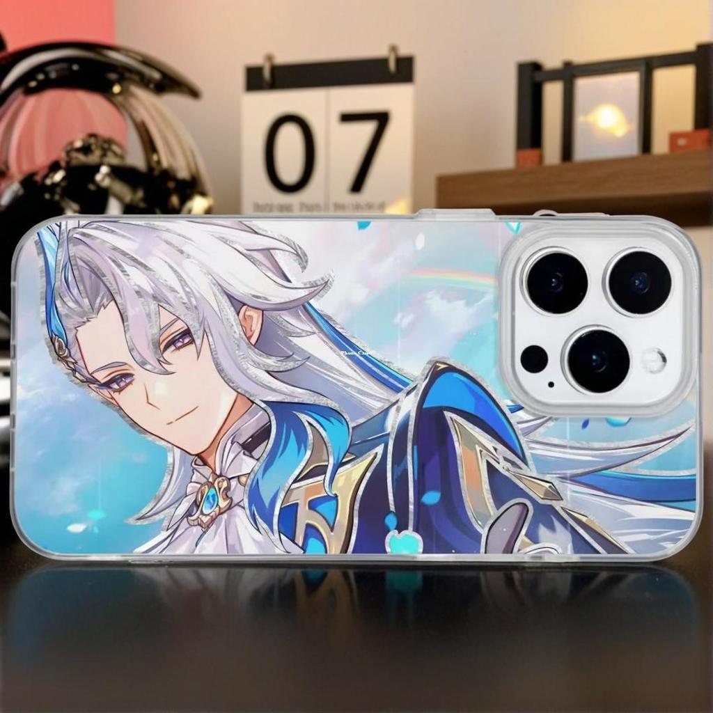 เคสโทรศัพท์สําหรับ OPPO ค้นหา X9 Pro X8 X7 X5 X8Pro N3 N5 Full-Coverd Genshin Impact Neuvillette เคส