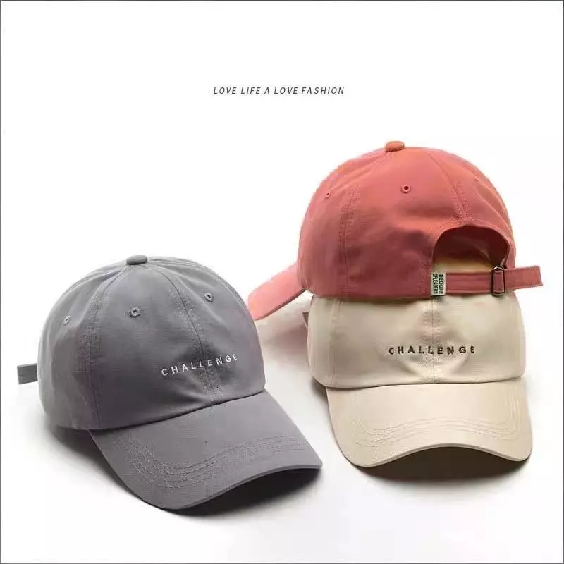 LoomLab หมวกเบสบอล ด้วยการเย็บปักถักร้อย ตัวอักษร ซอฟท์ท็อป สไตล์เกาหลี เหมาะสำหรับทั้งชายและหญิง(มี 4 สี)
